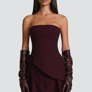 Babyboofashion SLOAN TOP - PLUM NWOT